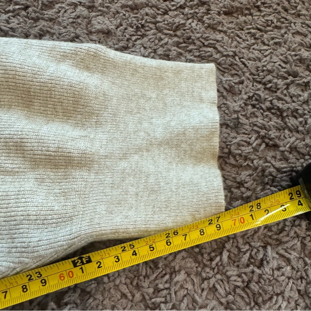 RD Style Beige Knitted Drawstring Pull On Jogger Pants Fuzzy Anthropologie L - Picture 10 of 10